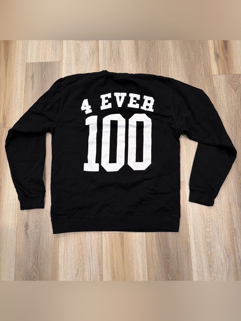 4 Hunnid Sweatshirt Pullover Logo Black Oversized Men’s Extra Large